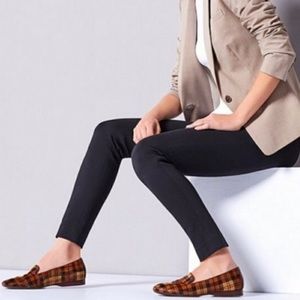 NWOT Antonio Melani Plaid Calf Hair Loafers